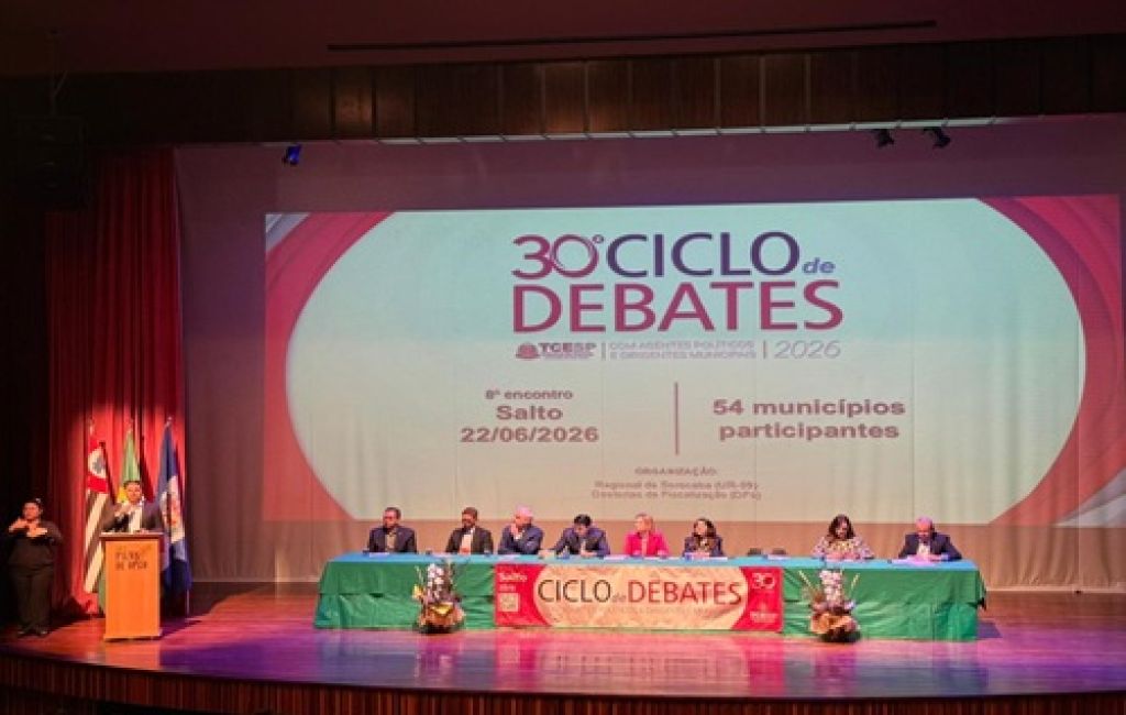 Vereadores e servidores da Câmara participam de Ciclo de Debates realizado em Salto pelo Tribunal de Contas do Estado
