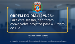  ACONTECE HOJE, ÀS 14H: 32ª SESSÃO ORDINÁRIA DE 2026