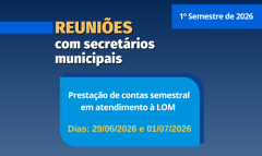 Reuniões com secretários municipais em atendimento à Lei Orgânica (Administração, SAAE, Obras e Desenvolvimento Econômico)
