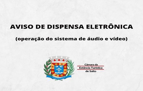 aviso dispensa eletronica site